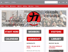 Tablet Screenshot of chikaracrossfit.com